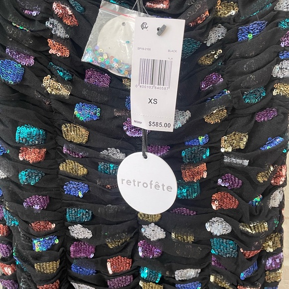 NEW Retrofete black Rachel dress. - Picture 8 of 10